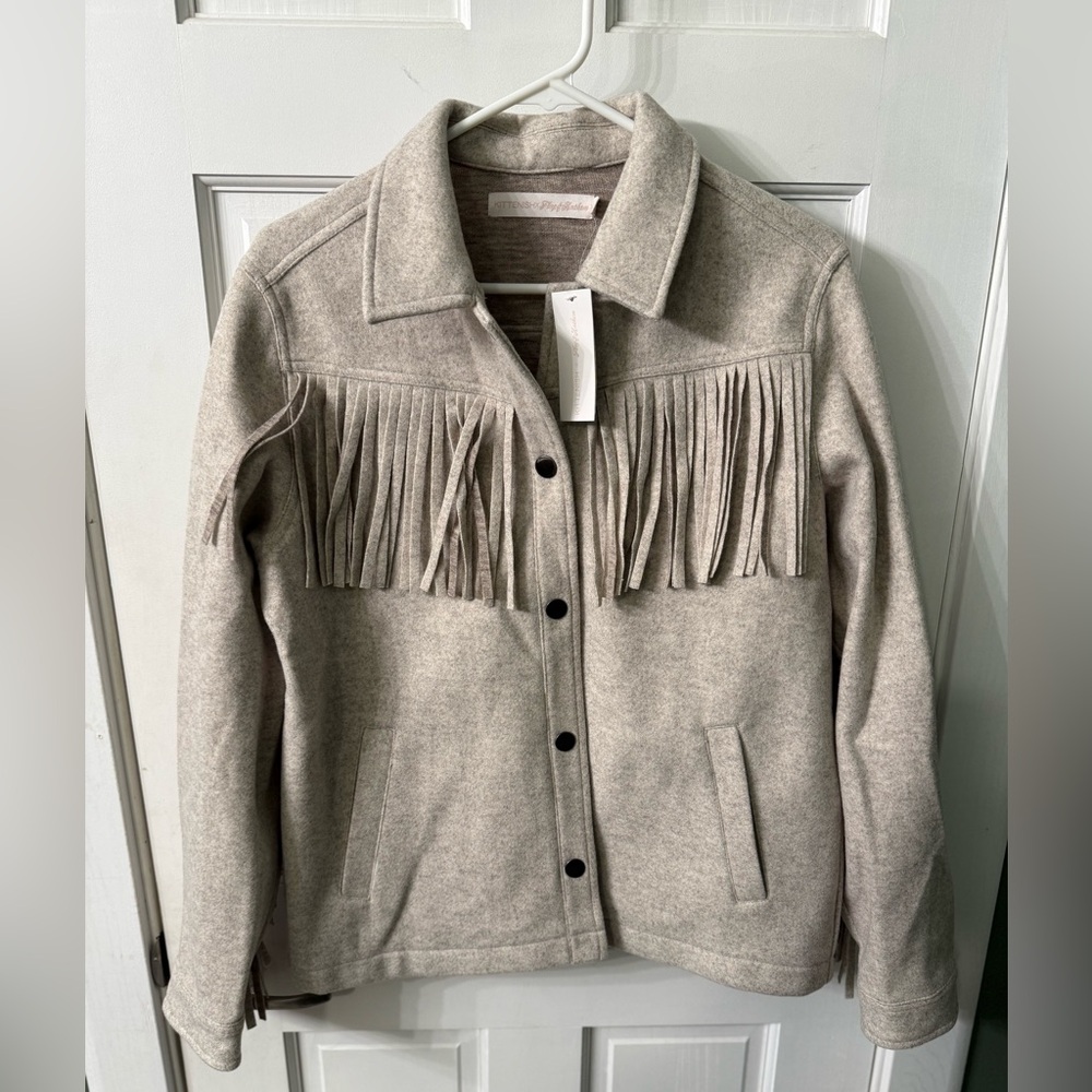 Flag & Anthem Fringe Jacket - Cream